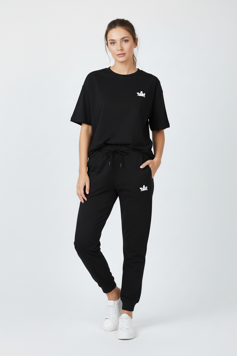 Oversized Co-ord Set // Midnight Black