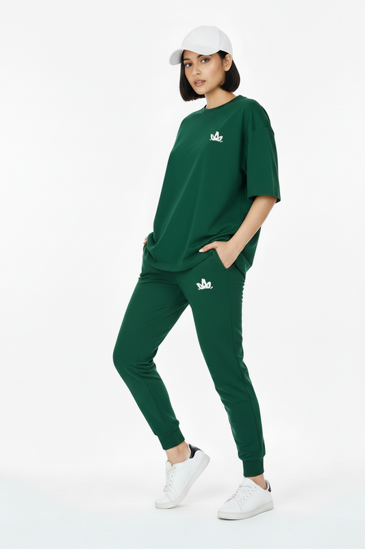 Oversized Co-ord Set // Forest Green