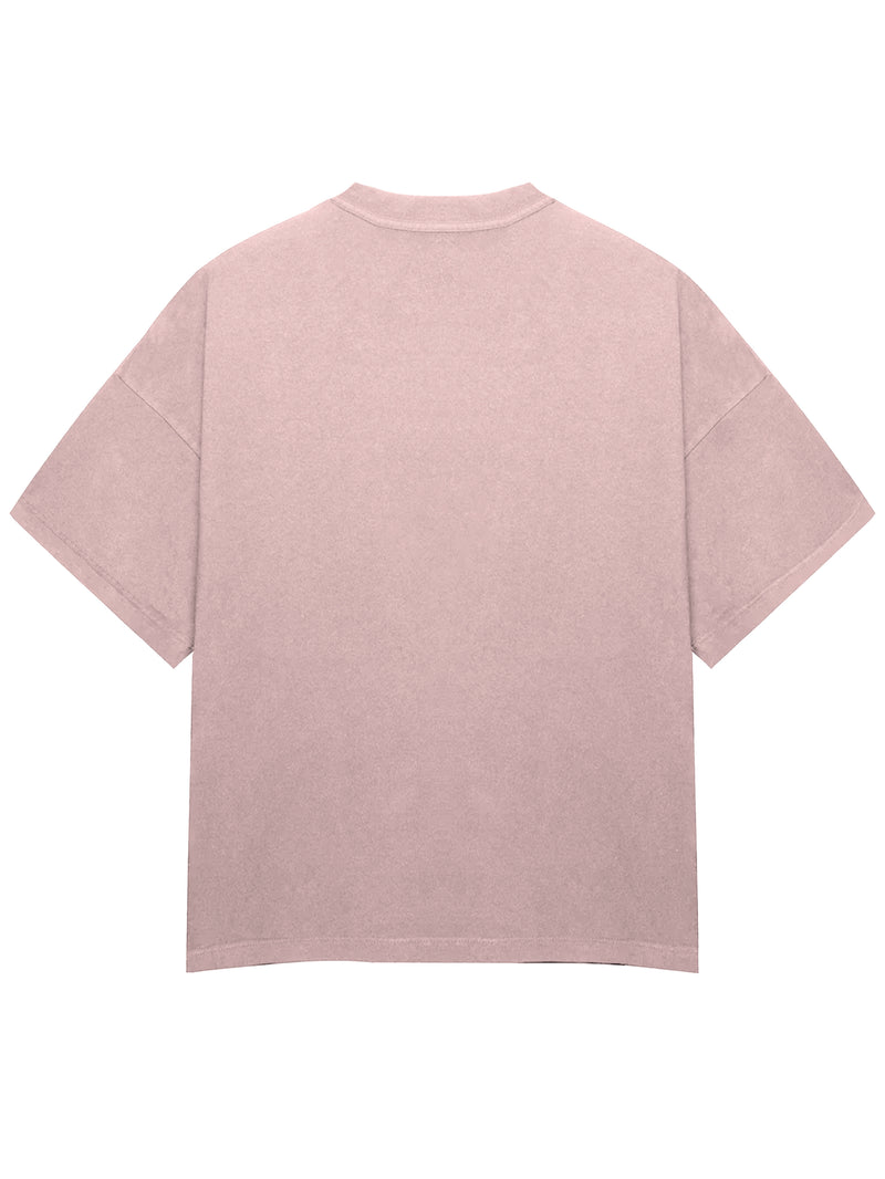 Oversized Solid T-Shirt // Blush Pink