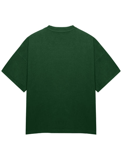 Oversized Solid T-Shirt // Forest Green