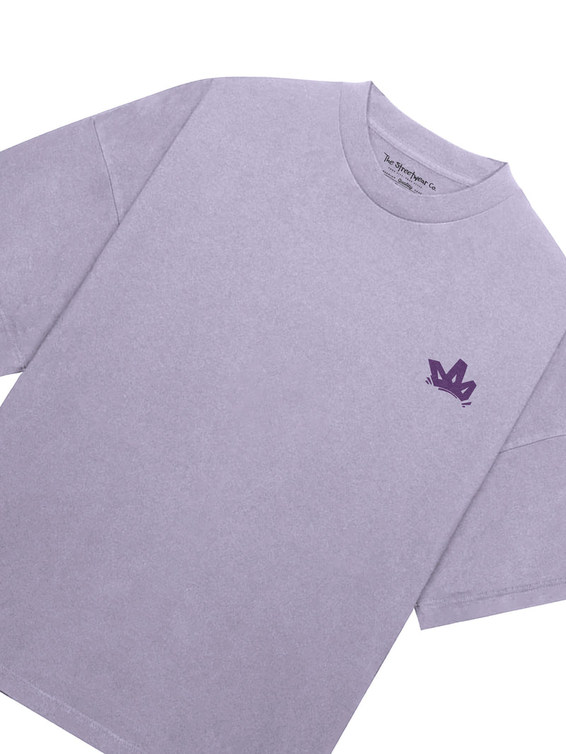 Oversized Solid T-Shirt // Lavender Haze