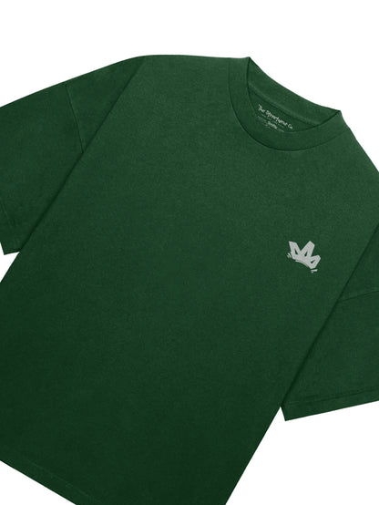 Oversized Solid T-Shirt // Forest Green