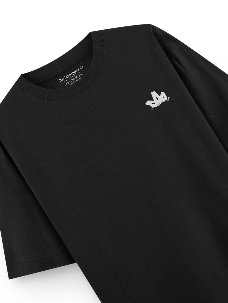 Oversized Solid T-Shirt // Midnight Black