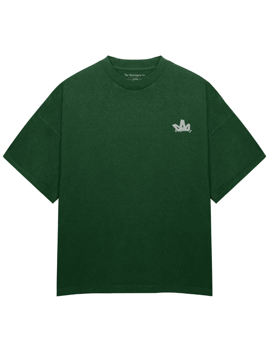 Oversized Solid T-Shirt // Forest Green