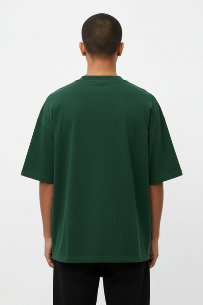 Oversized Solid T-Shirt // Forest Green