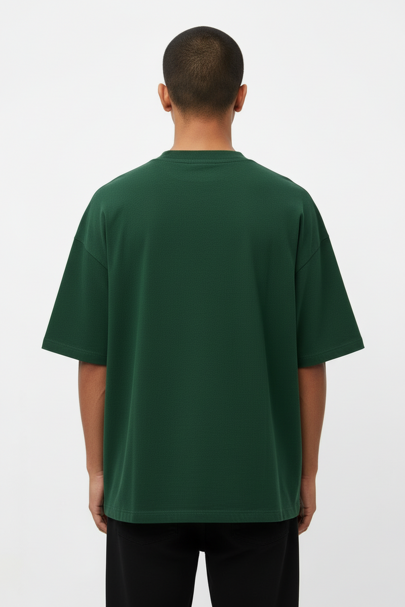 Oversized Solid T-Shirt // Forest Green