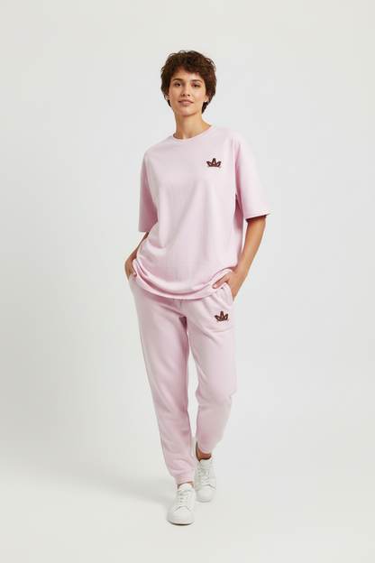 Oversized Co-ord Set // Blush Pink